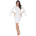 Slit Sleeve Plain Bandage Dress